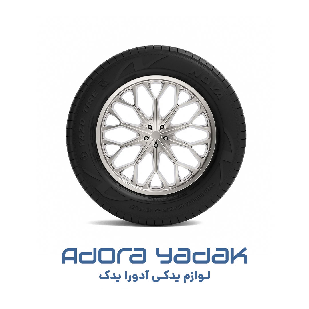 لاستیک یزد تایر کوییک گل نوا سایز 185/65R14 تک حلقه تولید سال 2026