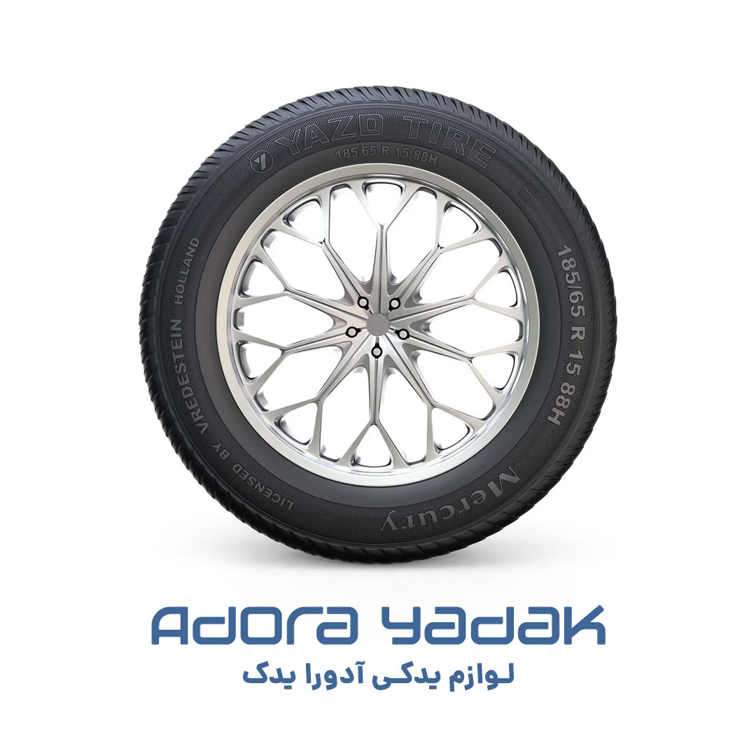 لاستیک یزد تایر سمند ملی گل مرکوری سایز 185/65R15 تک حلقه تولید سال 2026