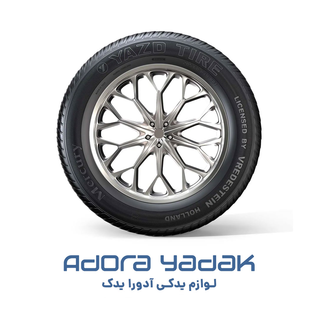 لاستیک یزد تایر پژو 207 گل مرکوری سایز 205/60R14 تک حلقه تولید سال 2026